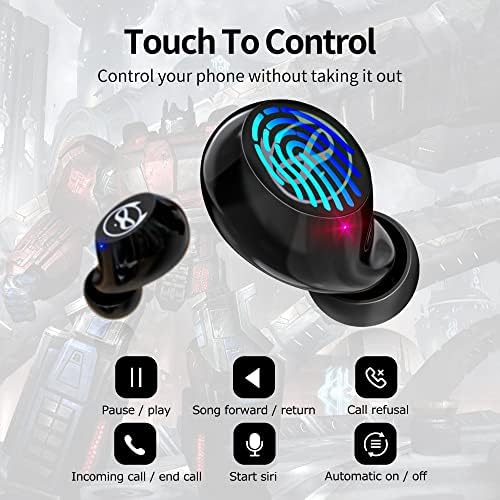 Kids Bluetooth 5.3 Wireless Earbuds with Touch Control – Adorable Pink Kitty Charging Case, IPX5 Waterproof Design, Hi-Fi Stereo Sound, Built-in Microphone for Clear Calls – Perfect for Young Music Lovers and Gamers