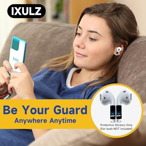 Premium 4-Piece Black Protection Stickers for Air Pods 2 nd & 3 rd Generation – Ultimate Scratch Defense for Bluetooth Headphones & Wireless Earbuds – Eco-Friendly Adhesive Cover with Easy Application & Removal – Stylish Durability for Everyday Use