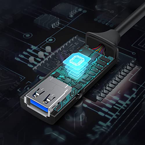 RSHTECH 32-Foot USB 3.0 Active Extension Cable with 5 V 2 A Power Adapter – High-Speed Male to Female USB Extender with Built-in Signal Boosters for Gaming Consoles and Peripherals – Unmatched Data Transfer and Versatile Compatibility