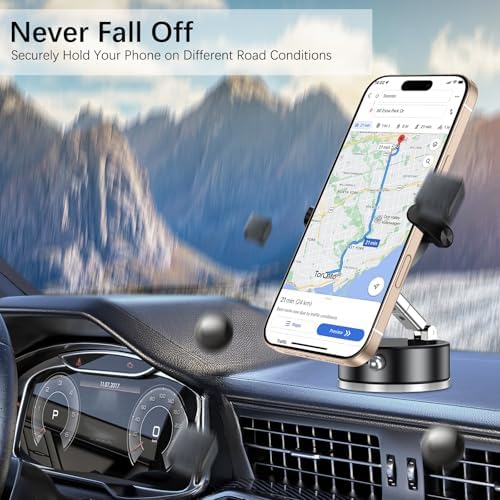 Upgrade Your Drive with the Next-Gen 2-in-1 Magnetic Car Phone Holder – Superior Grip & Versatile Hook Clip for All Smartphones – Effortless Hands-Free Navigation in Elegant Black for Enhanced Safety and Style