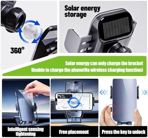 Compatible with Tesla Model 3 / Highland 2025 2024 Phone Mount Holder Auto Clamping Car Phone Mount Air Vent Interior Accessories Fits iPhone Samsung Pixel All Phone – Enhanced Compatibility and Speed