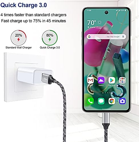 Ultra-Fast Android C Type USB C Car Charger for Samsung Galaxy S25 Ultra – 3.4 A Quick Charge Adapter with 3 FT Coiled Cable for Seamless Connectivity on the Go – Compact, Durable, and Perfect for Road Trips and Daily Commutes