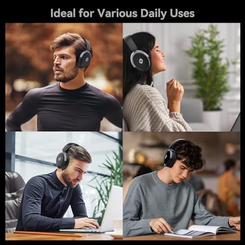 Experience Next-Level Audio with Stylish Pink Wireless Over-Ear Headphones – Premium Noise Cancellation, Hi-Fi Stereo Sound, and 30-Hour Playtime for Unmatched Comfort in Travel and Home Office Use, Featuring Immersive Deep Bass and Foldable Design for Effortless Portability and Extended Listening Pleasure