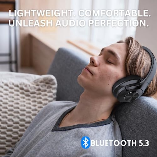 Stylish Pink Over-Ear Bluetooth Headphones with 65 Hours Playtime – Immerse Yourself in Deep Bass Stereo Sound, Ultra-Portable Foldable Design, Perfect for Travel, Gaming, and Movie Lovers