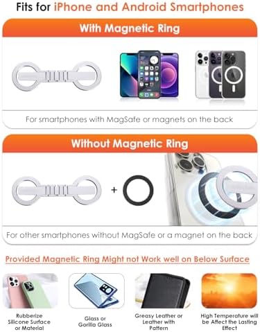 Twins Carry: Magnetic Dual-Phone Holder for iPhone & Android | Lightweight Solution for Professionals, Travelers & Gamers | Manage 2 Mobile Phones for Work, Personal Use (Black, General) – Enhanced Compatibility and Speed