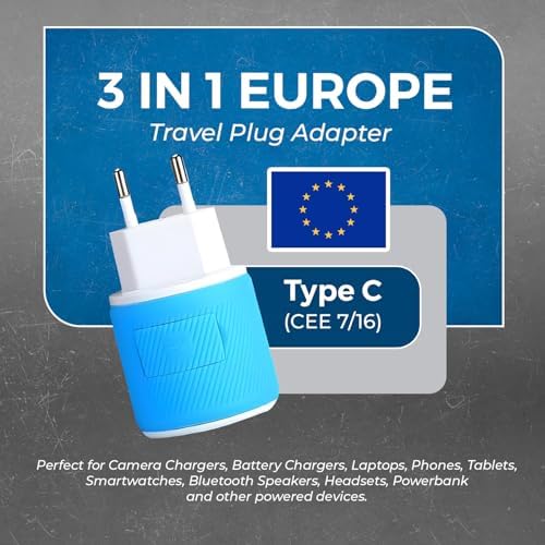 OREI Switzerland Travel Plug Adapter with Dual USB Ports – Ultimate Type J Charging Solution for USA Devices – Fast, Efficient Power for i Phones, Laptops, Tablets & More – Essential Travel Accessory for Hassle-Free Connectivity