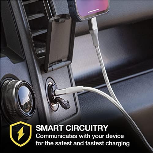 Scosche M Power Volt 40 W Dual Port USB-C Car Charger – Fast Charging Adapter for i Phone, Galaxy & All USB-C Devices, Flush Cigarette Lighter Design, Sleek & Compact Automotive Power Solution for On-the-Go Convenience