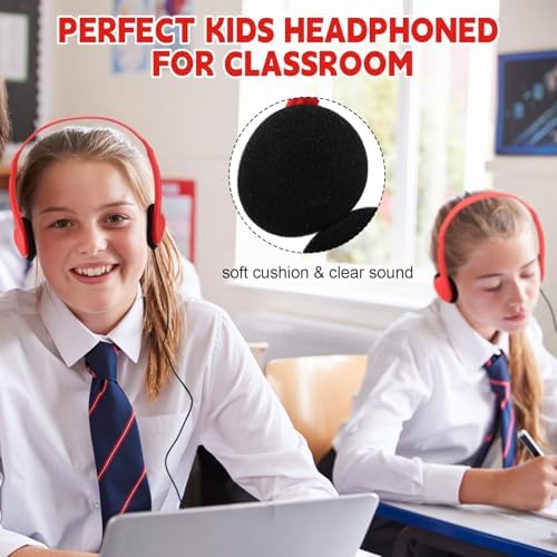 Transform Your Classroom Audio with Konohan 30 Pack Kids Headphones – Adjustable Wired Headset for Enhanced Learning, Lightweight Comfort, and Durable Design for All Ages – Perfect for Educational Use with 3.5 mm Jack Compatibility