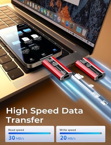 High-Speed 512 GB Flash Drive for i Phone & i Pad – Versatile USB Memory Stick for Effortless Backup of Photos & Videos, Compatible with Android & PC – Plug and Play Convenience, Sleek Red Design for Modern Tech Lovers