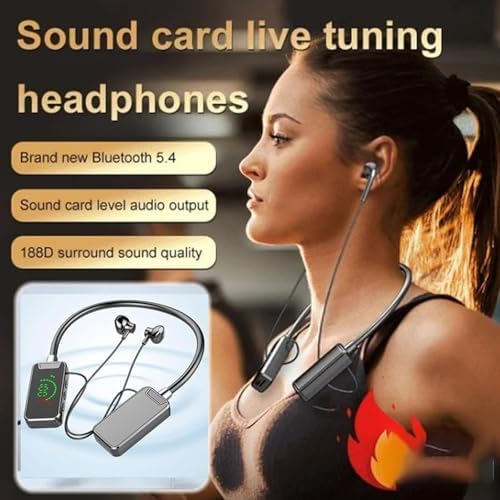 High-Fidelity Wireless Sound Card Earphones for Creators – Advanced Noise-Cancelling Bluetooth Headphones with Quick Pairing for Live Streaming and Music Production – Ergonomically Designed for Comfort in Extended Use and Enhanced Audio Performance