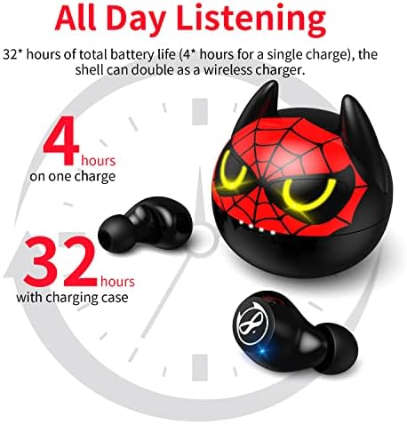 Dynamic Youth Wireless Earbuds with Cartoon Charging Case – Superior Stereo Sound, Sweat-Proof Design, Bluetooth 5.1 Connectivity, and Touch Control for Enhanced Audio Experience and Active Lifestyles