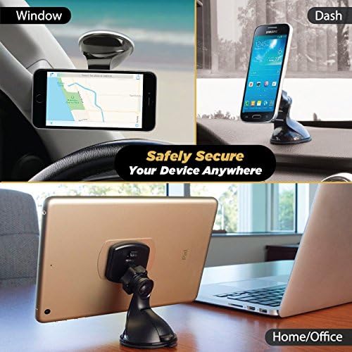 Scosche MXDM Ultra-Strong Magnetic Car Phone Holder – Secure Dashboard Mount for i Phone, Samsung & All Smartphones – Effortless Hands-Free Navigation & Enhanced Driving Safety with Durable Metal Plate