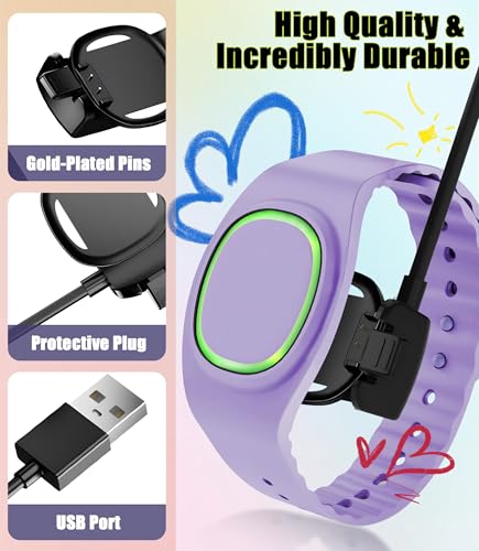 Seltureone 3.3 FT Charging Cable Trio for Magic Band Plus – Premium USB Charger Accessories with Enhanced Compatibility, Durability & Quick Charge for Seamless Connectivity and Ultimate Convenience