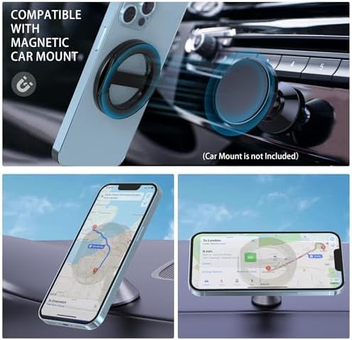 Ultimate Dual Magnetic Phone Holder for Car & Gym – Advanced Mag-Safe Compatible Mount with Superior Magnet Technology for i Phone 15, 14, 13, & 12 Pro Max – Achieve Unmatched Stability and 360-Degree Accessibility for On-the-Go Convenience
