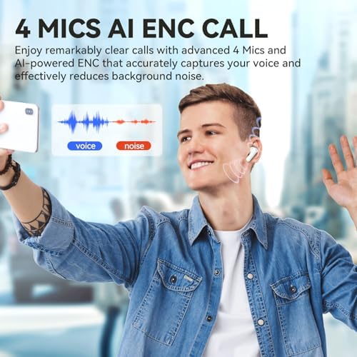 Elevate Your Sound Journey with Ear Fun Air Life Bluetooth 5.4 Wireless Earbuds – Featuring 12 mm Deep Bass Drivers, AI ENC for Superior Call Clarity, 35-Hour Battery Life, 30 Custom EQ Options, Comfortable Fit, Fast Charging, and IPX5 Water Resistance in a Striking Violet Design for Audiophiles and Everyday Users