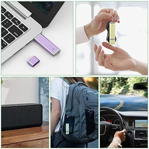 Revolutionize Your Data Storage with Aiibe 128 GB Dual Type-C & USB A Flash Drive – Perfect for i Phone 15 and More, High-Speed Transfers, Retractable Design, Ultimate Compatibility for On-the-Go Professionals