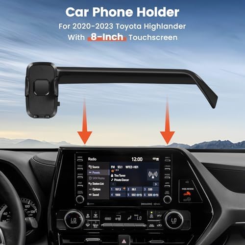 Peleus Premium Car Phone Holder for 2023-2025 Honda Accord Hybrid – Custom Fit Smartphone Mount for 12.3-Inch Screens – Effortless One-Handed Operation & Unmatched Stability – Ideal Accessory for Enhanced Driving Safety and Convenience