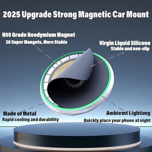 Car Phone Holder for VW Atlas 2024 2025/ VW Altas Cross Sport 2024 2025 Accessories Apply to 12 Inch Touch Screen 15W Fast Wireless Charger Screen Fixed Clip Cell Phone Mount Hands-Free – Enhanced Compatibility and Speed
