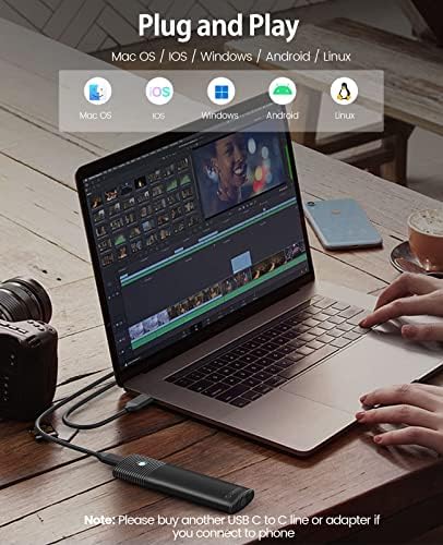 Ultra-Fast ORICO Aluminum M.2 NVMe SSD Enclosure – Tool-Free 10 Gbps USB-C Adapter for 2230/2242/2260/2280 PCIe M-Key SSDs – Thunderbolt 3 Compatible External SSD Case with Enhanced Heat Dissipation and 4 TB Support for Optimal Data Management and Storage Solutions