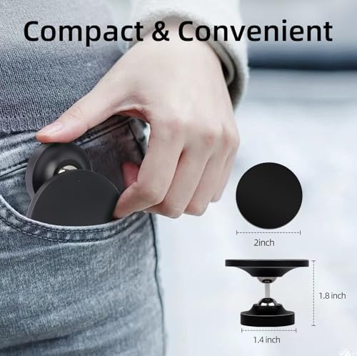 Magnetic Phone Holder for Golf Cart – 360° Adjustable Phone Mount with Ultra-Strong Magnet, All-Metal Cell Phone Holders for Car Accessories Compatible with iPhone, Samsung (924001) – Enhanced Compatibility and Speed