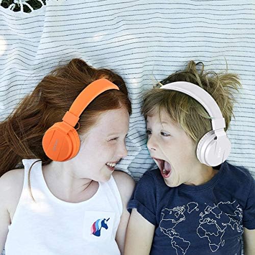 Gorsun Pink Adjustable Kids Headphones – Lightweight Stereo Earphones for Toddlers, Customizable Fit for Growing Ears, Durable Design for Learning & Play, Ideal for All Devices, Protect Hearing with Volume Limiting Features