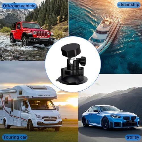 Starlink Mini Car Mount for Dashboard, Starlink Mini Suction Cup Car Mount Kit Ensures Stable Setup While Driving, 360° Adjustable – Angle Aluminum Alloy Tripod Adapter Include – Enhanced Compatibility and Speed