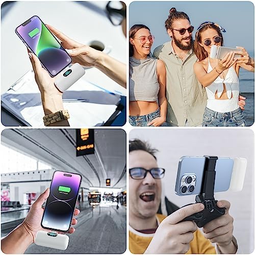 Compact Pink Portable Charger for i Phone – 5000 m Ah PD Fast Charging Power Bank, Lightweight Mini Battery Pack Compatible with i Phone 14/14 Pro Max/13/13 Pro/12 Pro/11/XS/XR/X/8/7/6 – Stylish and Versatile Backup Solution for On-the-Go Power