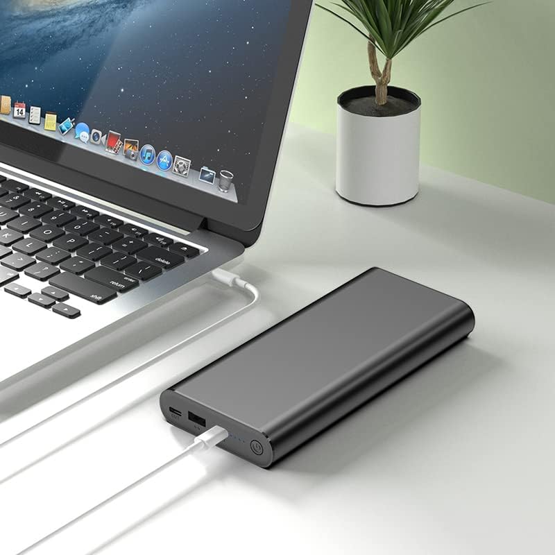 Sun Jack 100 W High-Capacity Portable Power Bank – 25600 m Ah Quick Charge Battery Pack with Dual USB-C & USB 3.0 Ports, Rapid Re-Charge Technology, E-Marker Cable for Ultimate Device Compatibility and Efficiency