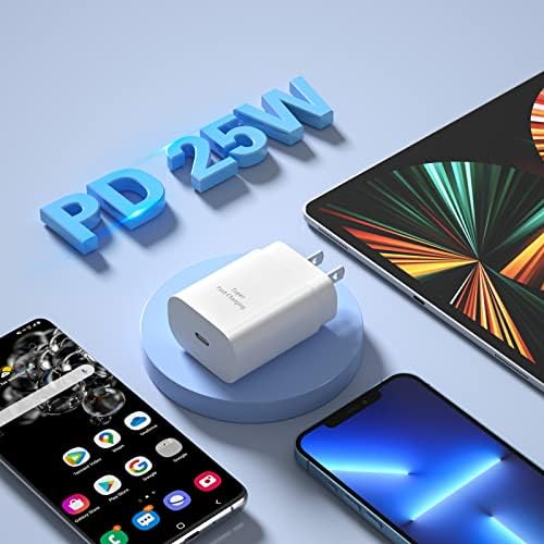 Costyle 25 W USB C Wall Charger with 6.6 FT Type C to C Cable – Ultra-Fast Charging for Samsung Galaxy S24/S25 Ultra, Note Series, and More – Compact, Lightweight, and Safe Power Solution for Home and Travel – Enhanced Compatibility and Performance