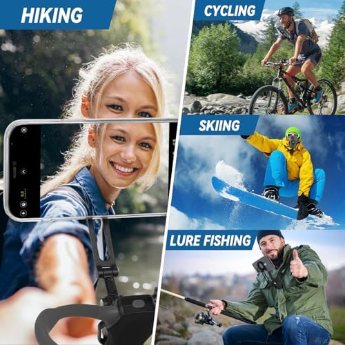 Revolutionary Magnetic Neck Mount for Smartphones – Ultimate POV Phone Holder with Anti-Vibration Chest Strap for Seamless Filming, Compatible with i Phone 12 to 16 Series – Lightweight, Adjustable Comfort for Vloggers and Adventurers
