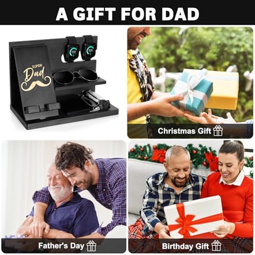 Premium 3-in-1 Wooden Charging Stand for i Phone 16/15/14/13/12 & Apple Watch – Ultimate Nightstand Organizer for Men – Ideal Gift for Dad, Husband, Boyfriend, or Son – Enhanced Speed & Compatibility with Air Pods – Perfect for Father’s Day, Anniversaries & Holidays – Stylish & Functional i Phone Charger Station for All Apple Devices – A Must-Have Tech Accessory for the Modern Man – Elevate Your Gifting with This Unique Natural Wood Design – Effortlessly Charge Your i Phone, Apple Watch, and Air Pods in One Sleek Station – Standby Mode Convenience Meets Aesthetic Appeal – Perfect for Home or Office Use – Impress Your Loved Ones with a Thoughtful and Practical Gift that Combines Style and Utility – The Go-To Choice for Apple Enthusiasts Seeking Quality & Performance in Charging Solutions.