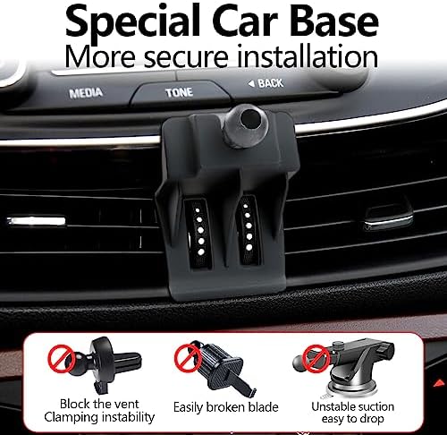 Buick Envision SUV Phone Holder Mount (2016-2020) – Premium Auto Lock Smartphone Bracket for Enhanced Driving Safety and Convenience – 360-Degree Adjustable Gravity Design for Optimal Viewing and Secure Fit – Easy No-Tool Installation and Sleek Aesthetic
