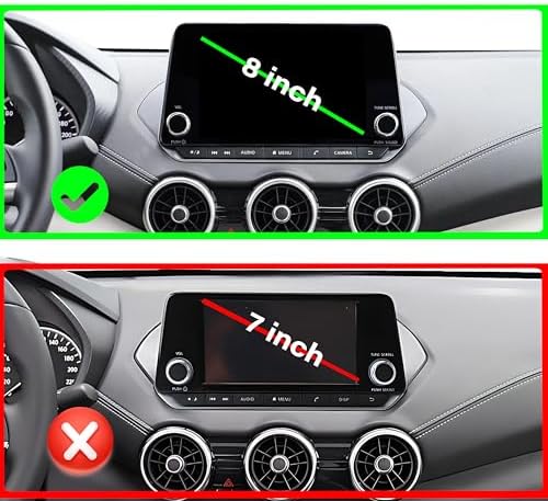 Car Phone Holder for 2021-2025 Nissan Rogue/2019-2025 Altima/2020-2025 Sentra Accessories 15W Fast Wireless Charger 8-in Screen Fixed Clip Cell Phone Mount Hands-Free 360 Degree Rotation – Enhanced Compatibility and Speed