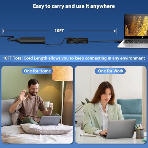 90 W USB-C Power Adapter for Dell Laptops – Ultra-Fast Charging, Slim & Travel-Friendly Design, Compatible with XPS, Latitude, Chromebook & Precision Models – Advanced Safety Mechanisms for Reliable Power On-the-Go
