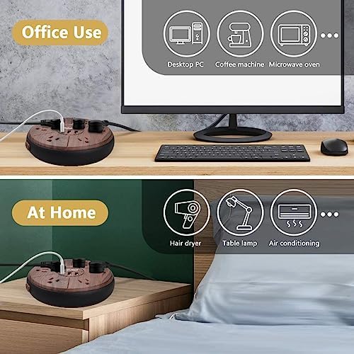 High-Power Surge Protector Power Strip with 6 AC Outlets and 20 W USB-C Fast Charging – Ideal for Home, Office, and Dorm Room Use with Circuit Breaker Safety Feature and Wide Outlet Spacing for Optimal Device Compatibility