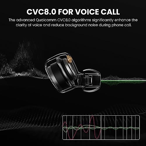 Elevate Your Sound Experience with TRANYA T6 Wireless Earbuds – Featuring Qualcomm apt X Adaptive Audio, CVC 8.0 Noise Cancellation, and Multipoint Bluetooth Connectivity for Ultimate Versatility, Plus IPX5 Waterproof Design Perfect for Active Lifestyles and Customizable Sound Profiles