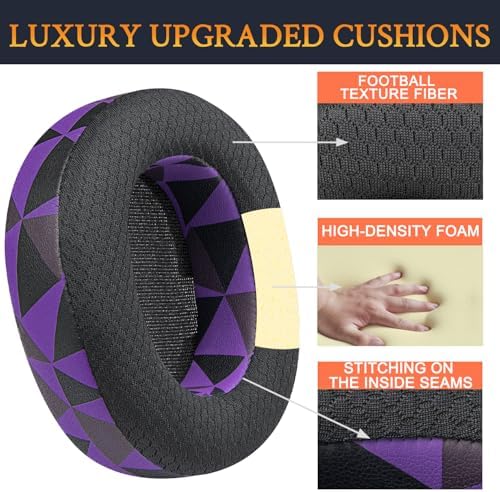 Ultimate Comfort Upgrade: SOULWIT High-Density Mesh Replacement Earpads for Steelseries Arctis Nova Pro Wireless Headphones – Enhanced Noise Isolation Foam Cushions for Immersive Sound Quality – Sleek Black Design