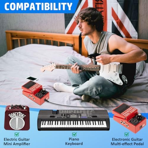 Ultra-Reliable 9 V AC Power Supply Adapter for Boss Katana Mini Guitar Amplifier – Essential Charger for DS-1, RC-1, RC-3, TU-2, PSB-1 U Pedals – 6.5 ft Durable Cable for Maximum Flexibility and Rapid Charging – EAGLEGGO Premium Power Solution for Uninterrupted Performance