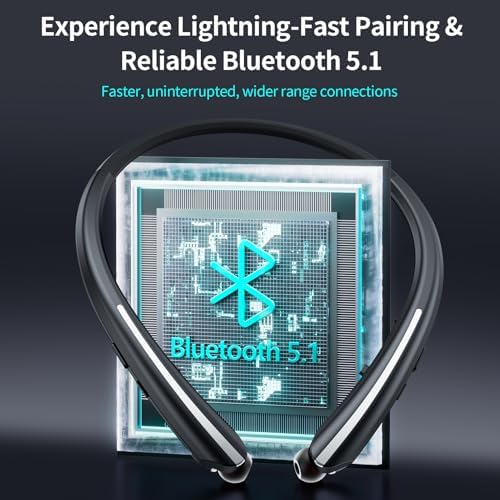 ZIQOPGD Advanced Bluetooth Neckband Earbuds – IPX5 Sweatproof Wireless Headphones with Superior Noise Cancellation & Integrated Microphone for Enhanced Comfort and Universal Compatibility with i Phone, Android, Samsung & PC – Ideal for Fitness Enthusiasts and Seamless Hands-Free Communication