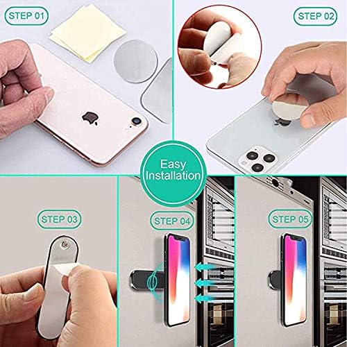 Experience Ultimate Versatility with SALEX 3-Pack Flat Black Magnetic Mounts – Ideal for Car Dashboard, Walls, and Fridges – Securely Hold Smartphones, Tablets, GPS Units, and Kitchen Utensils with Universal Compatibility – Strong Magnetic Grip, Residue-Free Adhesive, and Sleek Design for On-the-Go Organization – Elevate Your Productivity and Tidy Up Your Space Effortlessly