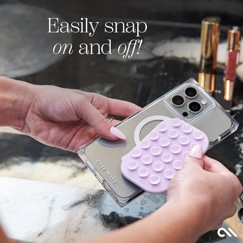 Transform Your Mobile Interaction with the Case-Mate Stick it! Magnetic Suction Cup Phone Mount – Effortless Hands-Free Grip for i Phone 14/15/16 Pro Max Series – Chic Stardust Finish & Superior Mag Safe Integration – Perfect for Content Creators & Seamless On-the-Go Navigation Solutions