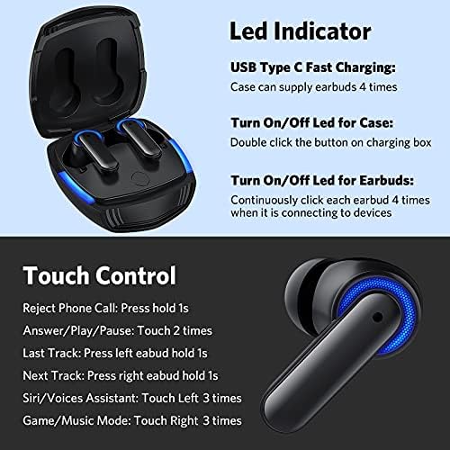 Premium Wireless Bluetooth Earbuds with Hi Fi Bass & Noise-Canceling Technology – Ultimate Compatibility for i Phone 16 Pro Max, Samsung Galaxy S25, and Google Pixel Devices – Ergonomic Design for Comfort & Enhanced Audio Experience – Ideal for Travel, Workouts & Daily Use
