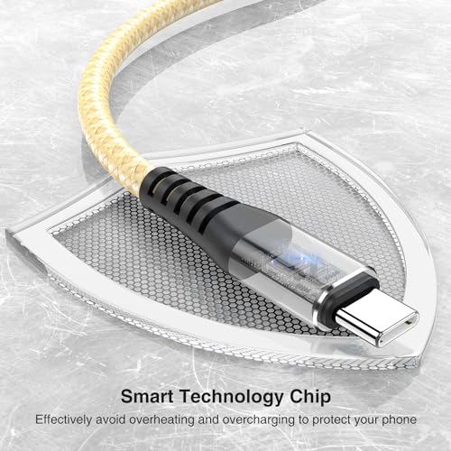 High-Speed Braided USB A to Type C Charger Cable Set – 5 Pack of 6 ft Fast Charging Cables for Samsung Galaxy S Series, Note Series, and Moto G Series – Durable Dark Gray Design for Maximum Flexibility and Compatibility