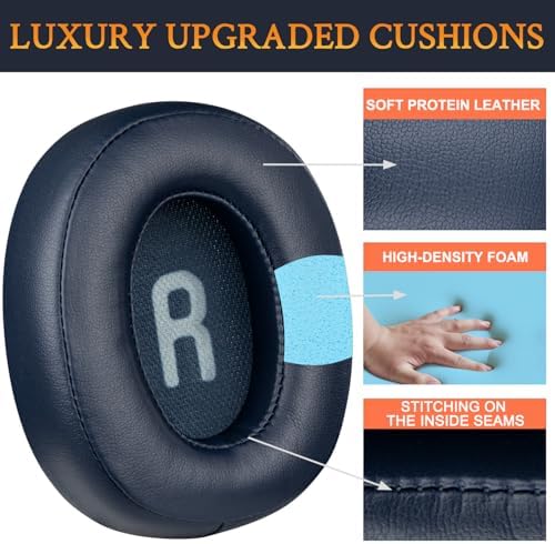 Premium SOULWIT Replacement Earpads for JBL Tune 700 Series – Soft Protein Leather & High-Density Foam Cushions in Sand Dune – Elevate Comfort & Sound Isolation for Wireless Over-Ear Headphones – Effortless Installation & Enhanced Durability