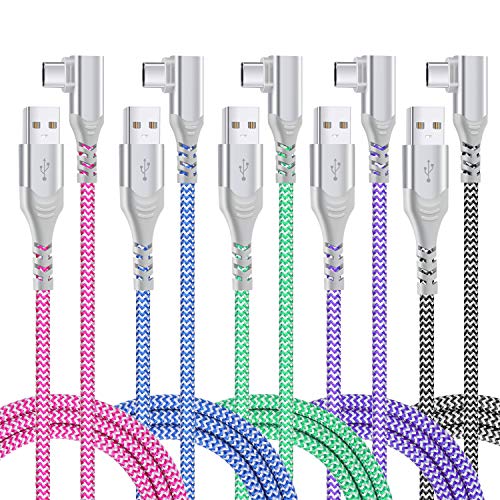 10 ft USB C Cable – Fast Charging Nylon Braided Charger Cord, 5-Pack for i Phone 16 & Samsung Galaxy S25, Universal Compatibility for All Type C Devices, Enhanced Durability and Extended Reach for Effortless Data Transfer and Charging Solutions