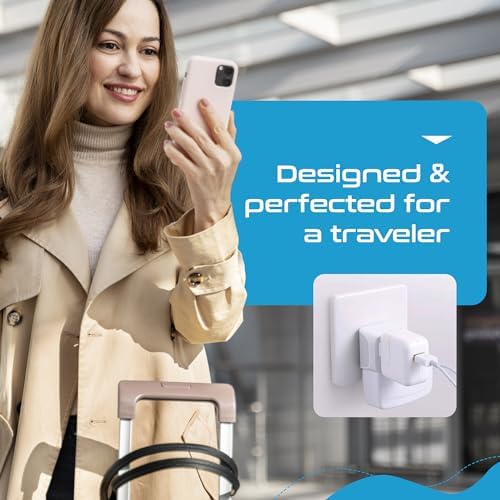 Ultimate Universal Travel Adapter: 35 W Fast Charging Power Converter with PD & QC 3.0, Dual USB-C & Triple USB Ports for Seamless Global Connectivity – Compatible with Type A, C, G, I Outlets for Effortless Charging Across EU, US, UK & Beyond – Perfect Travel Companion for Modern Explorers