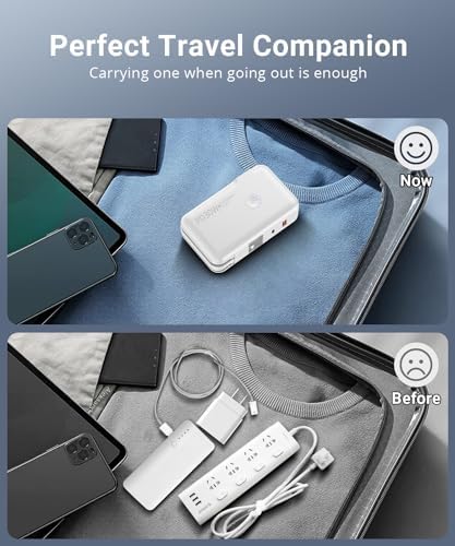 Ultimate 16,000 m Ah Portable Power Bank with Built-in AC Plug – Fast Charging for i Phone & Android Devices, Compact Design for On-the-Go Power Solutions, PD 30 W & QC4.0 Technology for Rapid Device Charging – Your Essential Travel Companion for All Electronics