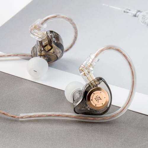 KZ EDX Pro Wired Earphones – Cutting-Edge In-Ear Monitors with Dual Dynamic Drivers for Exceptional Hi-Fi Sound, Advanced Noise Cancellation, and Integrated Microphone – Stylish Cyan Finish for Ultimate Comfort and Device Versatility