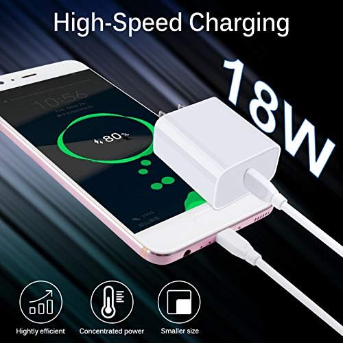 Ultra-Fast 18 W USB C Wall Charger – Compact PD 3.0 Power Adapter for i Phone, i Pad, and Samsung Galaxy Devices – Rapid Charging Block with Advanced Safety Features for On-the-Go Power Solutions