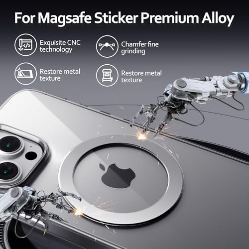 Mag Safe Magnetic Ring Stickers – Dual Pack for Superior Wireless Charging and Secure Mounting – Sleek Blue Titanium Design – Universal Compatibility for All Mag Safe Devices – Effortless Grip and Enhanced Mobile Efficiency – Elevate Your Smartphone Experience Now!